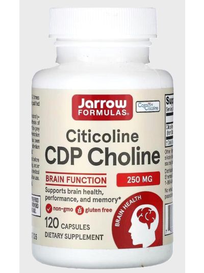 Jarrow Formulas, Citicoline CDP Choline 250 mg 120 Capsules