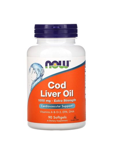 NOW FOODS COD COD LIVER OIL 1,000 MG EXTRA STRENGTH 90 SOFTGELS
