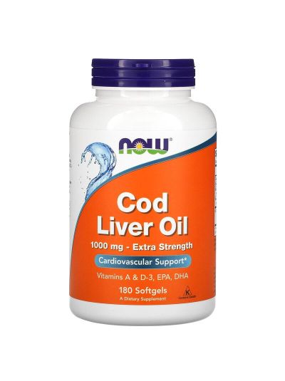 NOW FOODS COD COD COD OIL 1,000 MG EXTRA STRENGTH 180 SOFTGELS