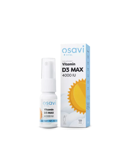 Osavi Vitamin D3 Oral Spray - MAX 4000IU - 12.5 ml.