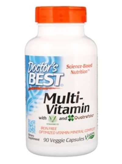 Doctor's Best Multi-Vitamin with Vitashine D3 and Quatrefolic 90 veg. caps