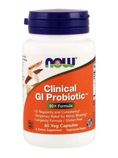 Now Foods Clinical GI Probiotic (without Inulin) 60 Vegetarian Capsules