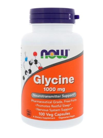 NOW FOODS GLYCINE 1000MG 100 VEGE CAPSULES