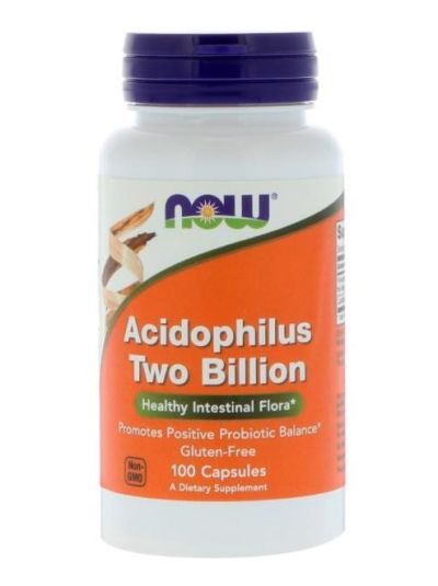 Now Foods Acidophilus 2 Billion, 100 Capsules