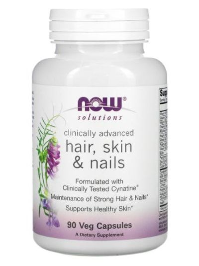 Now Foods Clinically Advanced HAIR, SKIN, NAILS, 90 VEGETABLE CAPSULES