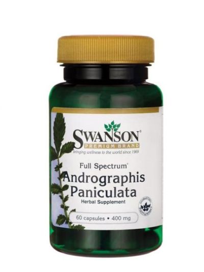 SWANSON FULL SPECTRUM ANDROGRAPHIS PANICULATA 400 MG 60 CAPSULES
