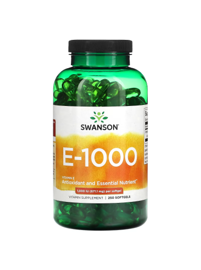 Swanson, E - 1000, 1,000 IU (671.1 mg), 250 Softgels