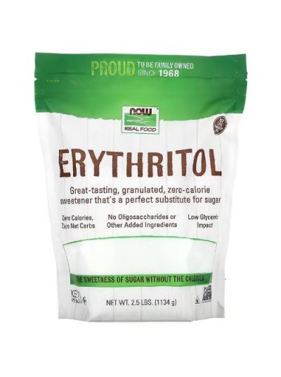 NOW FOODS REAL FOOD ERYTHRITOL, 1,134G