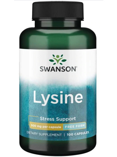SWANSON L-LYSINE FREE FORM 500MG 100 CAPSULES