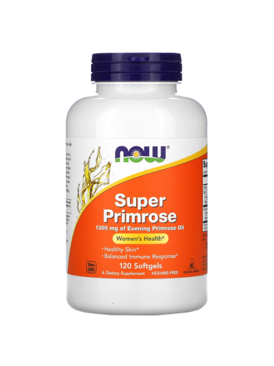 NOW Foods Super Primrose Oil 1300 mg 120 Softgel