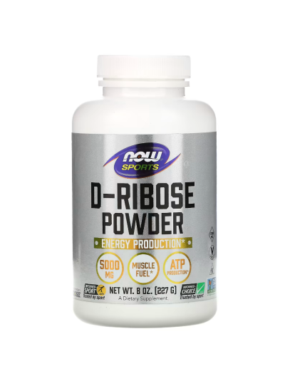NOW Foods Sports D-Ribose-Powder 5.000 mg 227 g (8 oz.)