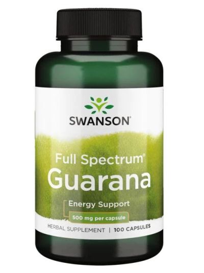 SWANSON PREMIUM FULL SPECTRUM GUARANA 500MG 100 CAPS