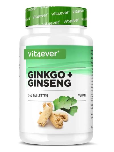 Vit4ever Ginkgo & Ginseng Special Extract - 365 tablets