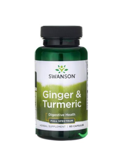 SWANSON FULL SPECTRUM GINGER AND TURMERIC 600 MG 60 CAPSULES