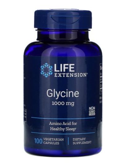 Life Extension Glycine, 1,000 mg, 100 Vegetarian Capsules