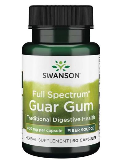 SWANSON PREMIUM FULL SPECTRUM GUAR GUM 400 MG 60 CAPSULES
