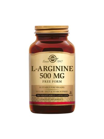 Solgar, L-Arginine, 500 mg, 50 vegetable capsules
