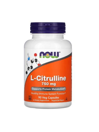 NOW FOODS L-CITRULLINE, 750MG, 90 VEGETABLE CAPSULES
