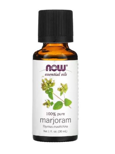 NOW FOODS ESSENTIAL OIL 100% PURE MARJORAM OIL, 30ML