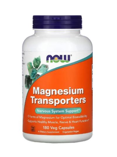 NOW FOODS MAGNESIUM TRANSPORTER, 180 VEG. CAPSULES