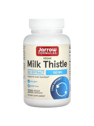 Jarrow Formulas Standardized Milk Thistle, 150 mg, 200 Veggie Caps
