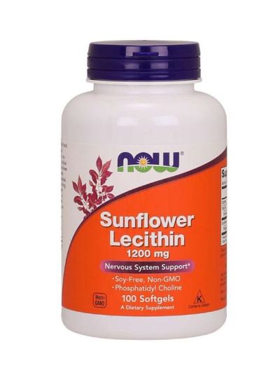 NOW FOODS SUNFLOWER LECITHIN 1,200 MG 100 SOFTGELS