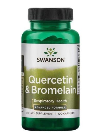 SWANSON PREMIUM- QUERCETIN & BROMELAIN ADVANCED FORMULA 100 CAPSULES