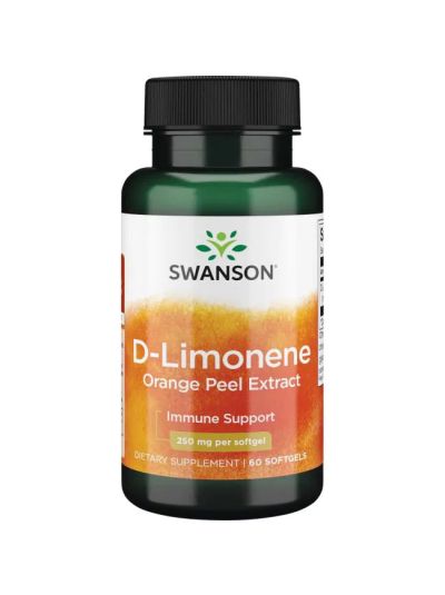 Swanson D-Limonene Orange Peel Extract 250 mg 60 Softgels