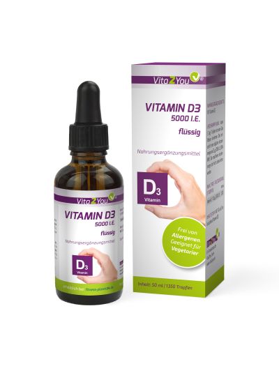 Vita2You Vitamin D3 5000 IU (1700 drops) liquid 50ml 