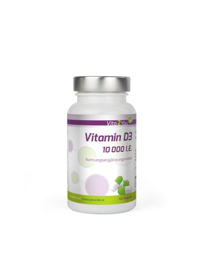 Vita2You Vitamin D3 10,000 IU (IU) Premium Quality 120 Capsules