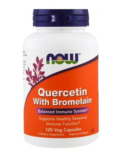 Now Foods Quercetin with Bromelain 120 Veggie Capsules