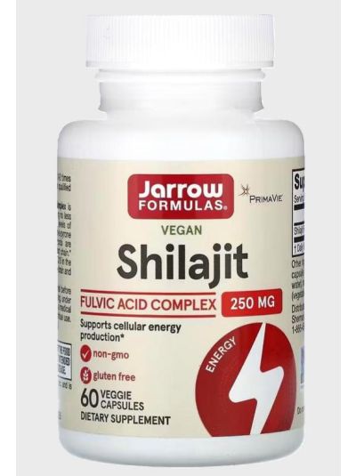 Jarrow Formulas Shilajit Fulvic Acid Complex 60 Veggie Caps