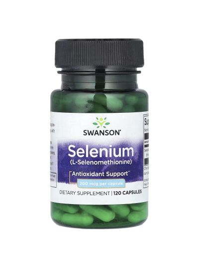 SWANSON SELENIUM FROM L-Selenomethionin 200 mcg, 120 Kapseln