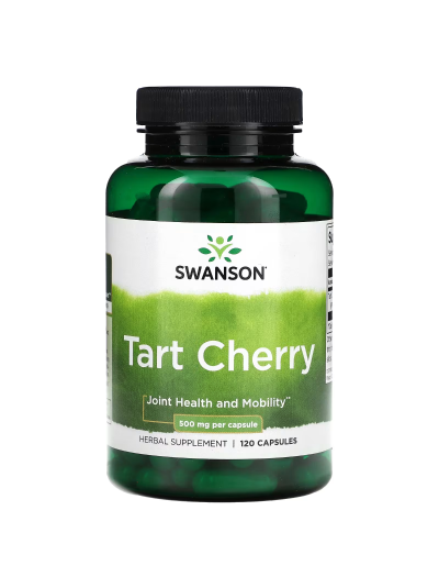 Swanson, Tart Cherry, 500 mg, 120 Capsules (250 mg per Capsule)