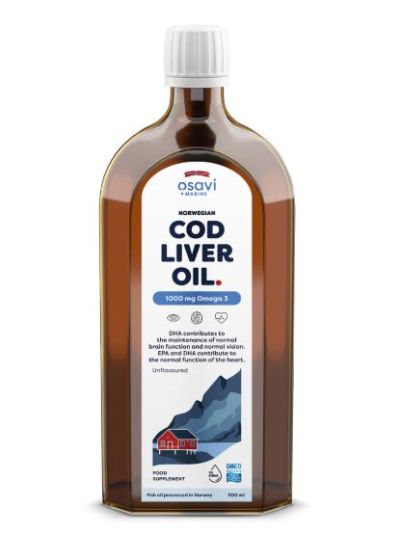 OSAVI COD LIVER OIL - 1000MG Unflavoured TASTE 500ML 