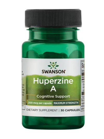 SWANSON HUPERZINE A MAXIMUM STRENGTH 200MG 30 CAPSULES