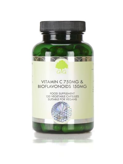 G&G VITAMINS VITAMIN C 750MG & BIOFLAVONOIDS 150MG - 120 CAPSULES