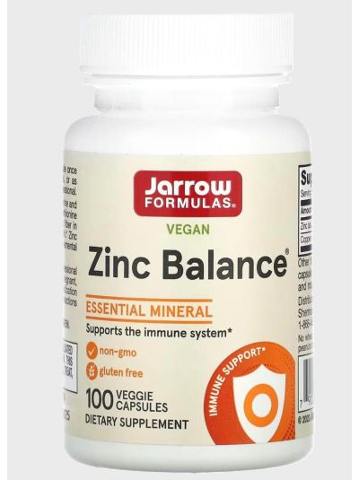 Jarrow Formulas Zinc Balance, 100 Capsules